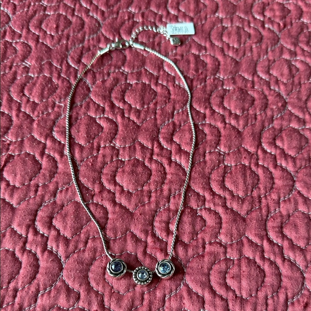 Brighton Halo Necklace with Blue and lavender Accents - Picture 5 of 8